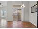 Dining area with tile floors and sliding glass doors to patio at 3540 Cactus Shadow St # 201, Las Vegas, NV 89129