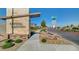 Community entrance sign for Crystal Canyon, with landscaping and street view at 395 Nine Mile Creek Dr, Las Vegas, NV 89138