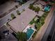 Single-story home with pool and landscaped backyard at 4638 Evan Ridge Ct, Las Vegas, NV 89129