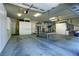 Finished garage with ample storage, ping pong table, and overhead storage at 4638 Evan Ridge Ct, Las Vegas, NV 89129