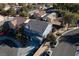 Two-story house with gray exterior, located on corner lot at 4929 Shady Rim Ct, Las Vegas, NV 89131