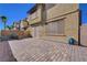 Spacious backyard patio with brick pavers at 5648 Ancient Agora St, North Las Vegas, NV 89031