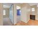 Upstairs hallway with access to bedrooms and additional space at 5648 Ancient Agora St, North Las Vegas, NV 89031