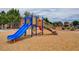Colorful playground with slides and climbing structures at 5648 Ancient Agora St, North Las Vegas, NV 89031