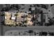 Aerial view of a property with a large house, pool, and various outbuildings at 5785 W Russell Rd, Las Vegas, NV 89118