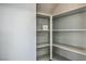 Walk-in pantry with adjustable shelving at 8831 Roping Rodeo Ave # 102, Las Vegas, NV 89178