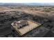 Aerial view of a single-Gathering home with a large lot and landscaped yard at 8838 Sorrel Hills Ct, Las Vegas, NV 89113