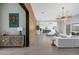 Open living space with modern furniture and kitchen views at 8838 Sorrel Hills Ct, Las Vegas, NV 89113