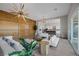 Open living area with kitchen views and modern lighting at 8838 Sorrel Hills Ct, Las Vegas, NV 89113