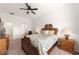 Charming bedroom with a queen bed and ensuite bathroom access at 993 Starlight Terrace Way, Mesquite, NV 89034