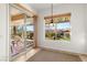 Breakfast nook with backyard view and sliding glass door access at 993 Starlight Terrace Way, Mesquite, NV 89034