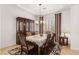 Elegant dining room featuring a formal table and chandelier at 993 Starlight Terrace Way, Mesquite, NV 89034