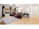 Open concept living room with large windows and access to backyard at 993 Starlight Terrace Way, Mesquite, NV 89034