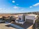 New construction home with contemporary architecture and mountain views at 11707 Hatchling Ave, Las Vegas, NV 89138