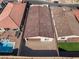 Aerial view of house, backyard, and pool; surrounded by other homes at 11707 Hatchling Ave, Las Vegas, NV 89138