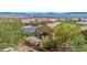 Covered patio, fenced yard, and mountain views at 1359 Skylight Way, Mesquite, NV 89034
