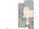 One-story home floor plan with 2 bedrooms, 2 baths, and a den at 1359 Skylight Way, Mesquite, NV 89034