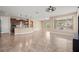 Open kitchen with island and dark wood cabinetry at 1359 Skylight Way, Mesquite, NV 89034