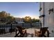 Relaxing balcony with sunset views and comfortable seating at 2 Yorkridge Ct, Henderson, NV 89052