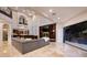 Open living area with sectional sofa and high ceilings at 2 Yorkridge Ct, Henderson, NV 89052