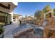 Resort-style pool and spa with a rock waterfall feature at 2 Yorkridge Ct, Henderson, NV 89052