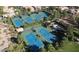 Aerial view of community tennis courts at 2 Yorkridge Ct, Henderson, NV 89052