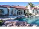 Resort-style pool with large patio and outdoor seating at 2204 Glenbrook Way, Las Vegas, NV 89117
