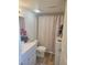 Clean bathroom with shower, toilet and white vanity at 3550 Bay Sands Dr # 2048, Laughlin, NV 89029