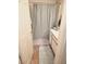 Bathroom with shower/tub, vanity, and light teal accents at 3550 Bay Sands Dr # 2048, Laughlin, NV 89029