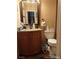 Small bathroom with toilet, vanity, and granite countertop at 3660 Timberlake Dr, Las Vegas, NV 89115