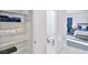 Convenient bathroom with linen closet and toilet at 4025 Redwood Glen Ct, Las Vegas, NV 89141