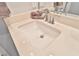 Bathroom vanity with a single sink and chrome faucet at 4025 Redwood Glen Ct, Las Vegas, NV 89141