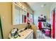 Simple bathroom design featuring a vanity mirror with a sink and a tile floor at 4214 Bay Cir, Las Vegas, NV 89122