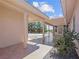 Covered patio with tile flooring and a view at 521 Intrepid St, Pahrump, NV 89048