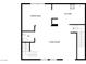 Upper floor plan featuring kitchen, living room, and WC at 5960 Palmilla St # 3, North Las Vegas, NV 89031