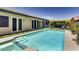 Stunning pool and spa with a large backyard at 7926 Elk Mountain St, Las Vegas, NV 89113