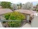 Stone patio stairs leading to a private courtyard and grill at 12056 Royal Dolnoch Ct, Las Vegas, NV 89141