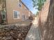 Private backyard with stone landscaping at 1434 Summer Glow Ave, Henderson, NV 89012