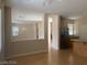 Open living area with hardwood floors and high ceilings at 1434 Summer Glow Ave, Henderson, NV 89012