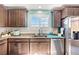 Kitchen with stainless steel appliances and granite countertops at 2225 Chandler Ranch Pl, Laughlin, NV 89029