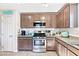 Kitchen with stainless steel appliances and ample cabinetry at 2225 Chandler Ranch Pl, Laughlin, NV 89029