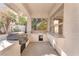 Covered patio with built-in grill and sink, adjacent to the house at 31 Castle Creek Ct, Las Vegas, NV 89148