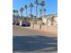 Residential street lined with palm trees and desert landscaping at 3377 Pheasant Canyon Way # 1025, Laughlin, NV 89029