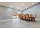 Bright dining room featuring a large table with seating for eight and access to the backyard at 3829 Delaware Ln, Las Vegas, NV 89169