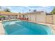 Refreshing swimming pool with plenty of patio space at 3829 Delaware Ln, Las Vegas, NV 89169