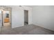 This is a view of the bedroom, with an ensuite bath and closet at 45 Maleena Mesa St # 223, Henderson, NV 89074