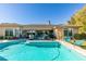 Stunning pool and patio perfect for outdoor entertaining at 4702 Blue Mesa Way, Las Vegas, NV 89129