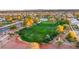 View of the lush golf course adjacent to the community at 4920 Rancho Bernardo Way, Las Vegas, NV 89130