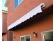 White awning installed over patio at 5402 Cross Meadows Ln, Las Vegas, NV 89122