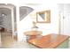 Bright kitchen nook with round table and built in bench at 5402 Cross Meadows Ln, Las Vegas, NV 89122